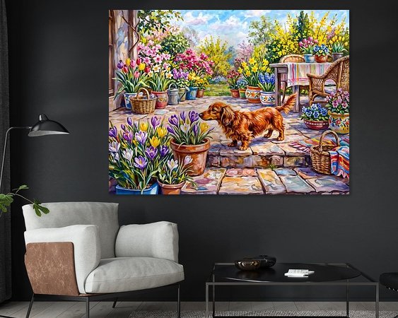 Example of the artwork in a room