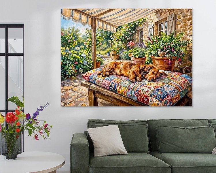 Example of the artwork in a room