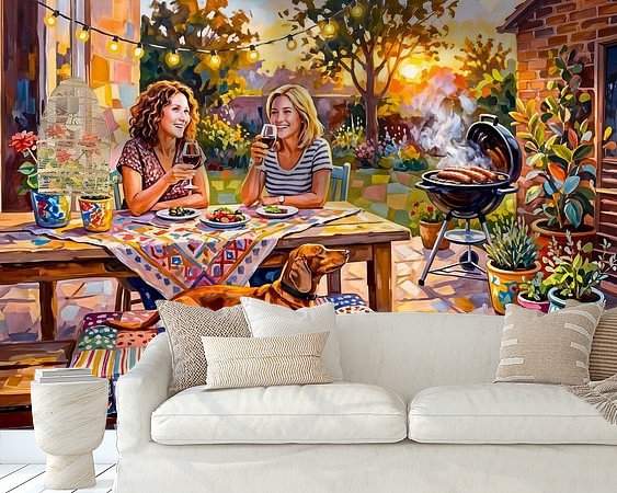 Example of the artwork in a room