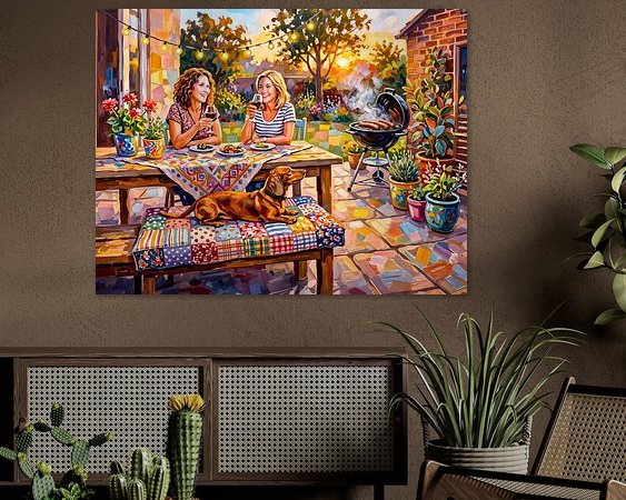 Example of the artwork in a room