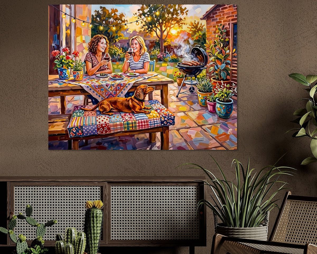 Example of the artwork in a room