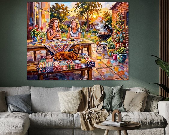 Example of the artwork in a room