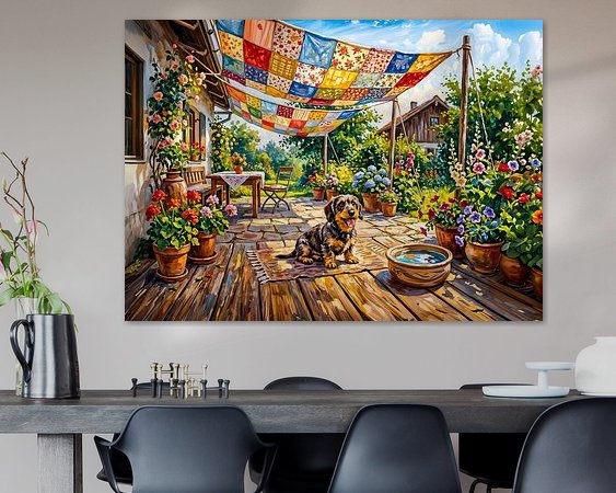 Example of the artwork in a room
