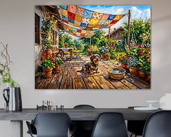 Example of the artwork in a room