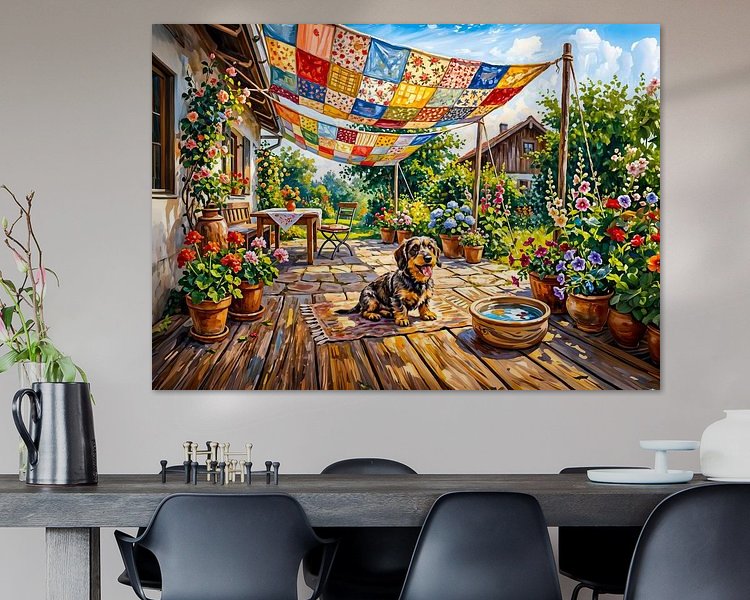 Example of the artwork in a room