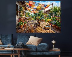 Example of the artwork in a room