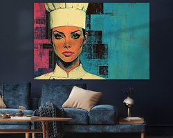 Example of the artwork in a room