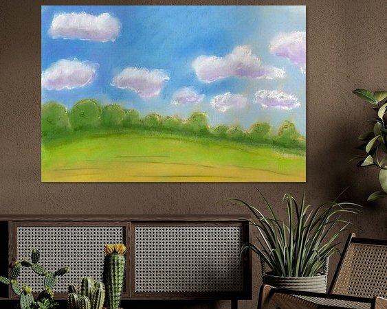 Example of the artwork in a room