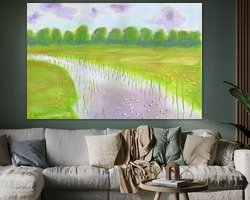 Example of the artwork in a room