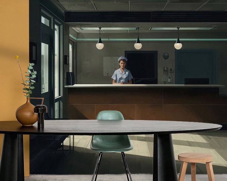 Example of the artwork in a room
