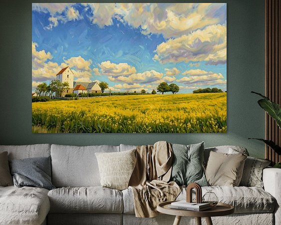 Example of the artwork in a room
