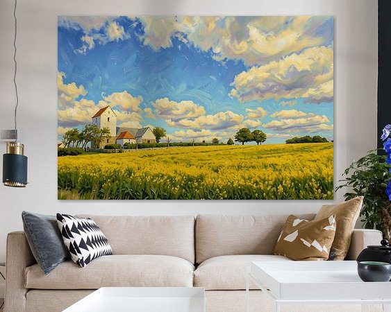 Example of the artwork in a room