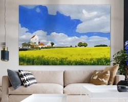 Example of the artwork in a room