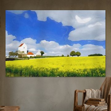Colourful Country Living – Digital Art by Dirk van der Ven