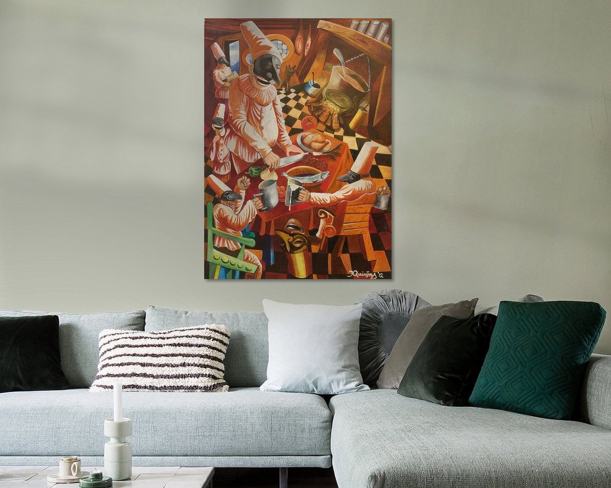 Example of the artwork in a room