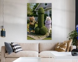 Example of the artwork in a room