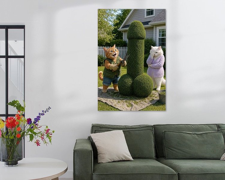 Example of the artwork in a room