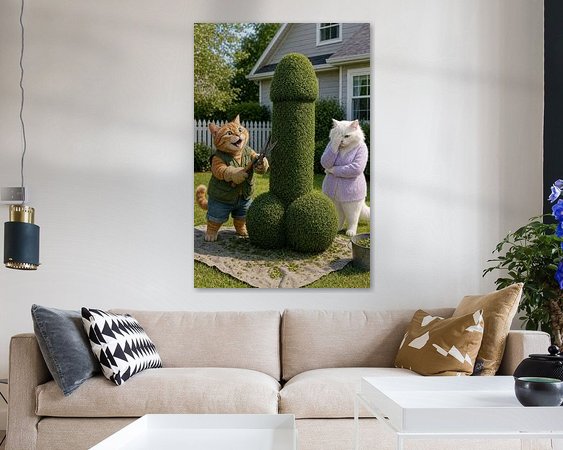 Example of the artwork in a room