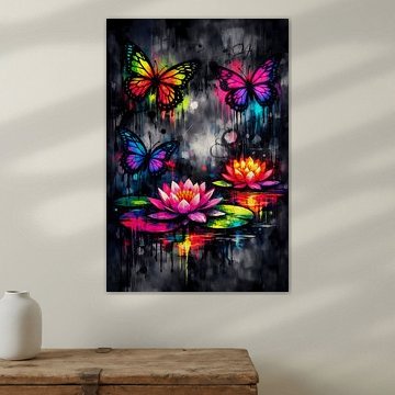 Neon Lotus Flight – Butterflies of Color von ButterflyPix
