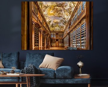 Prachtige bibliotheek in Praag van Roy Poots