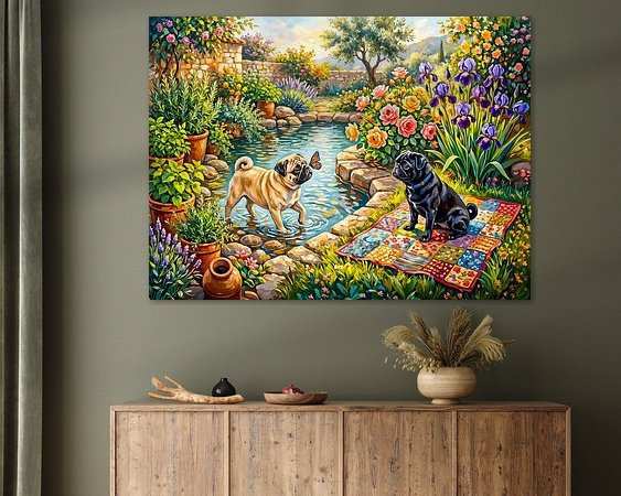 Example of the artwork in a room