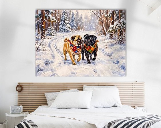 Example of the artwork in a room