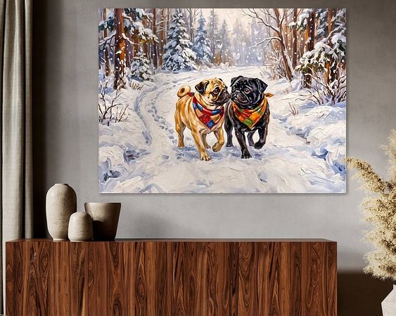 Example of the artwork in a room