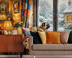 Example of the artwork in a room