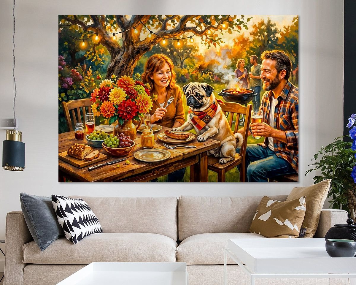 Example of the artwork in a room