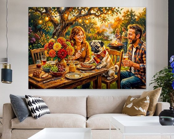 Example of the artwork in a room