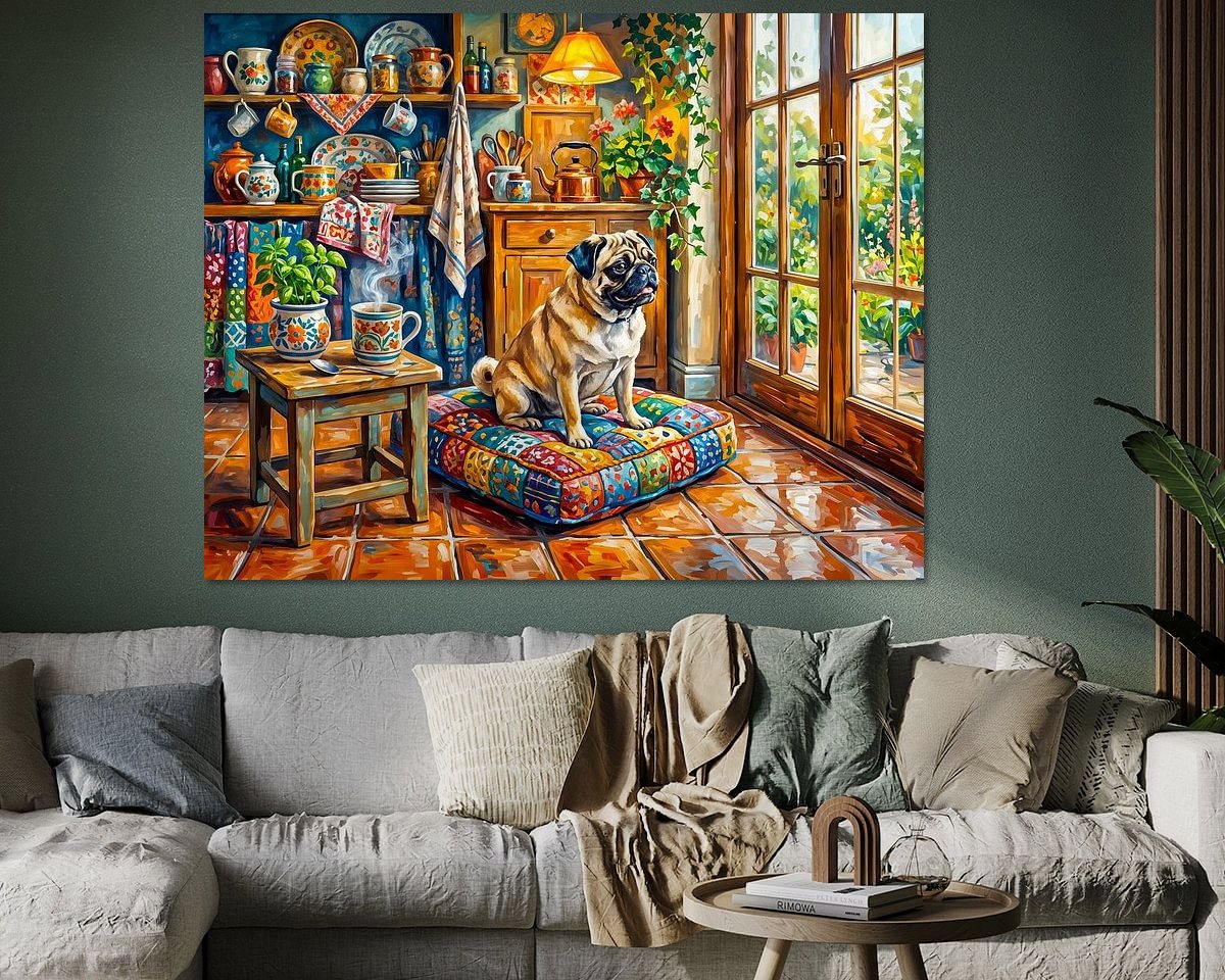 Example of the artwork in a room