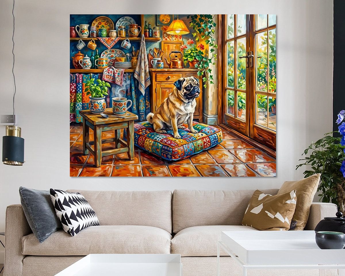 Example of the artwork in a room