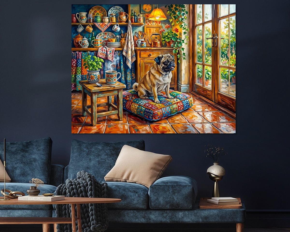 Example of the artwork in a room