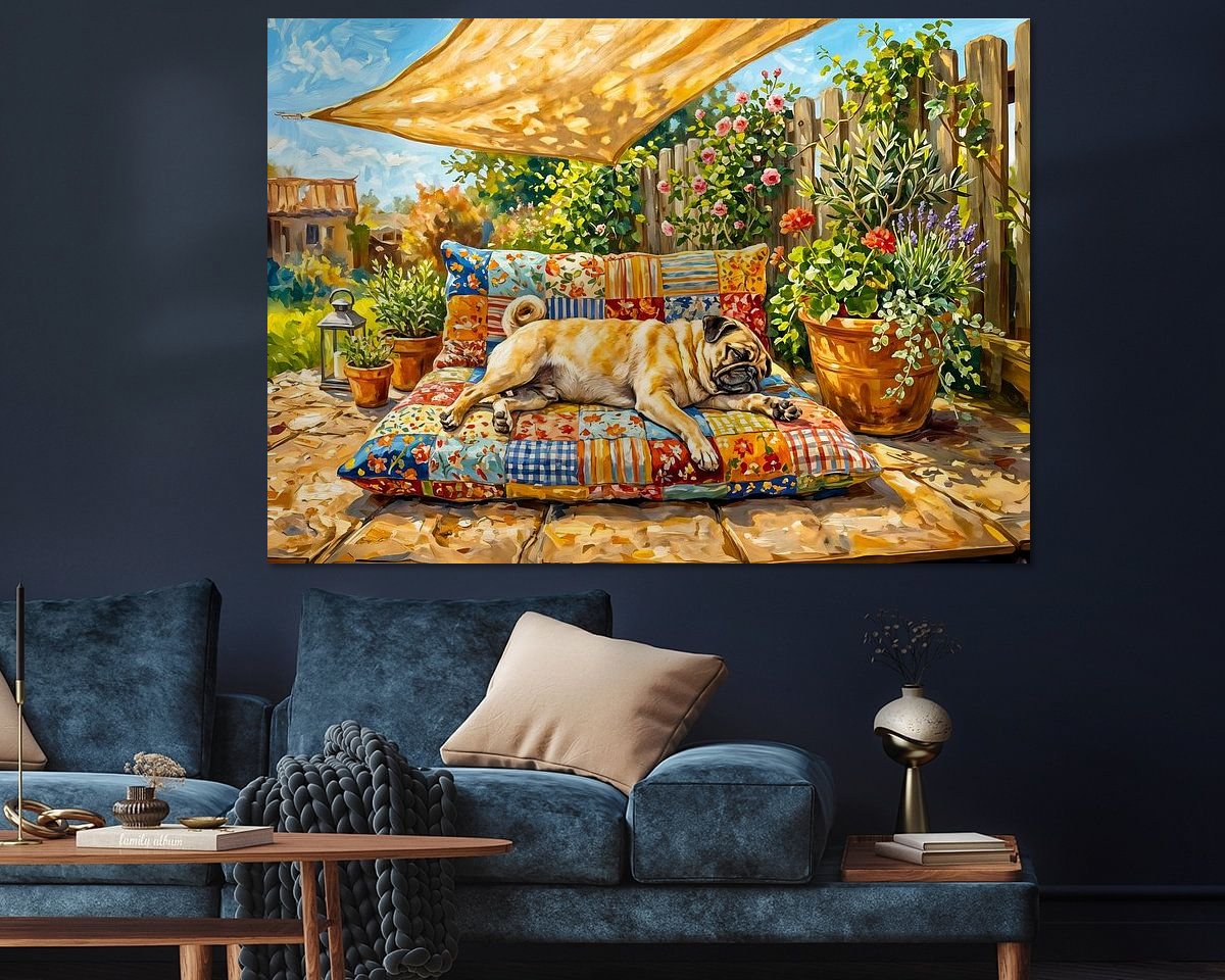 Example of the artwork in a room