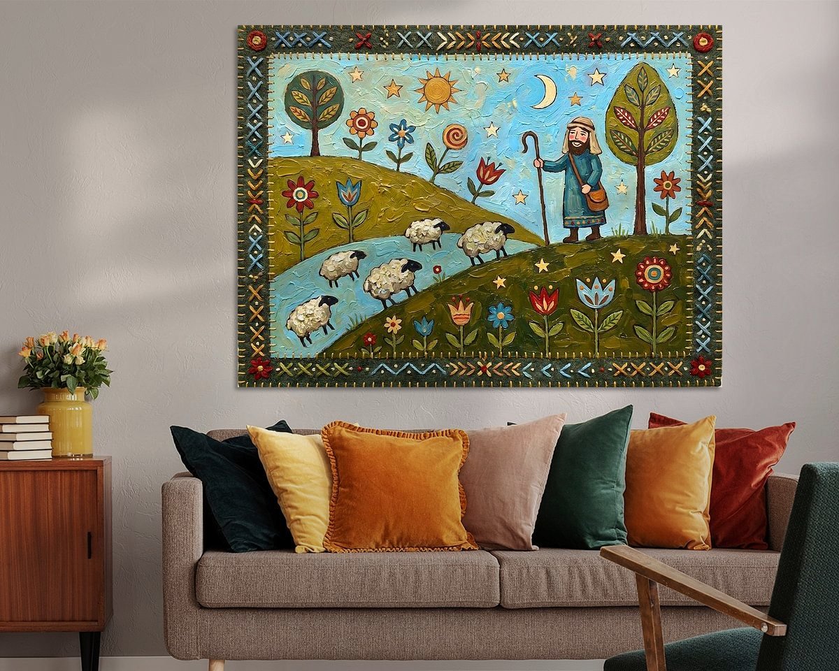 Example of the artwork in a room