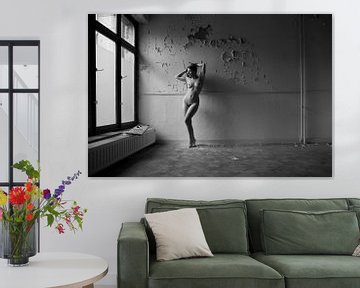 Artistic Nude in an urban location with natural window light by Arjan Groot