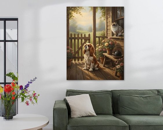 Example of the artwork in a room