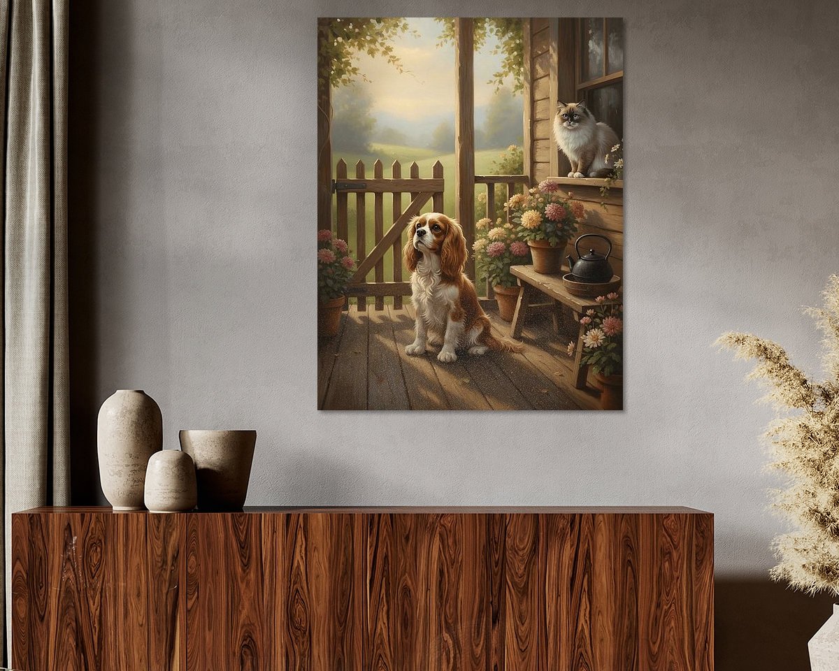 Example of the artwork in a room