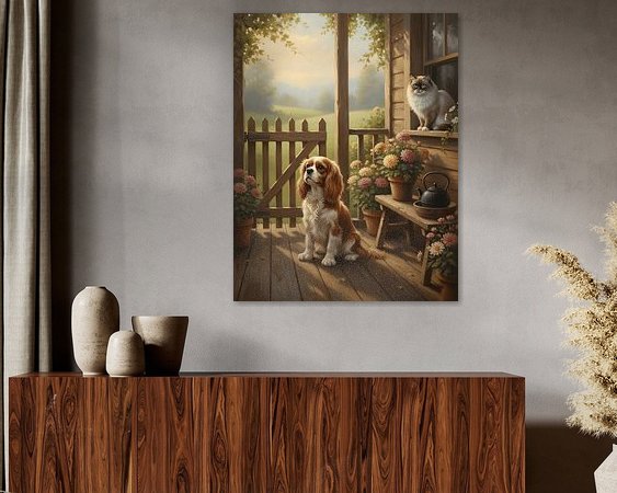 Example of the artwork in a room