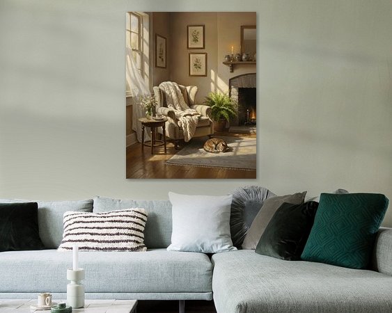Example of the artwork in a room