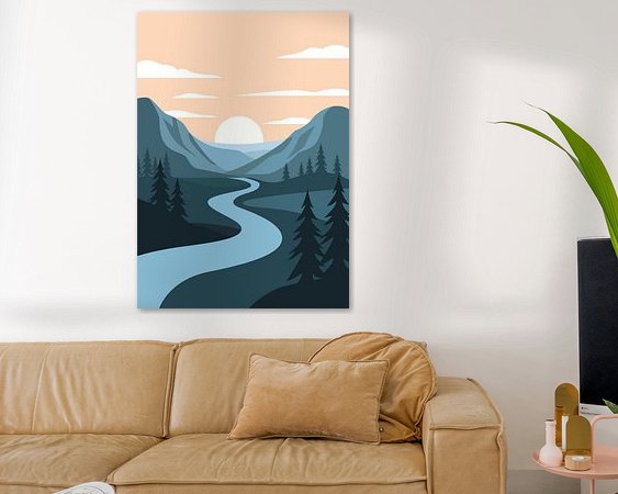 Example of the artwork in a room