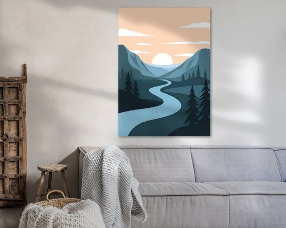 Example of the artwork in a room