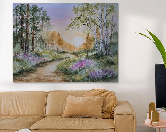 Example of the artwork in a room