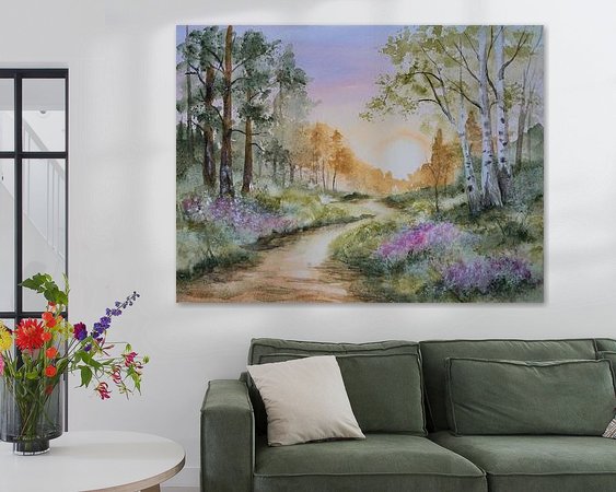 Example of the artwork in a room