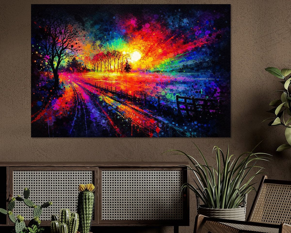Example of the artwork in a room