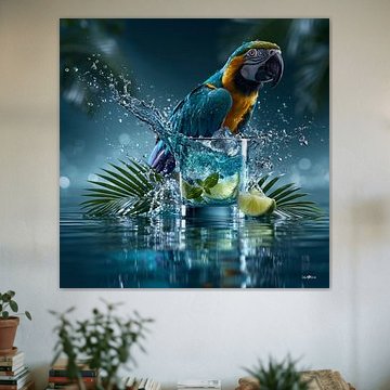 Oiseau tropical sur Gelissen Artworks