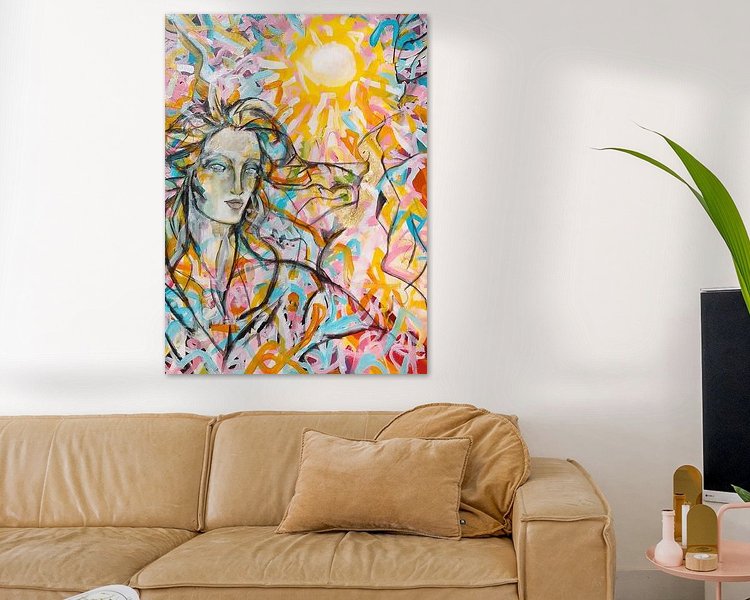 Example of the artwork in a room