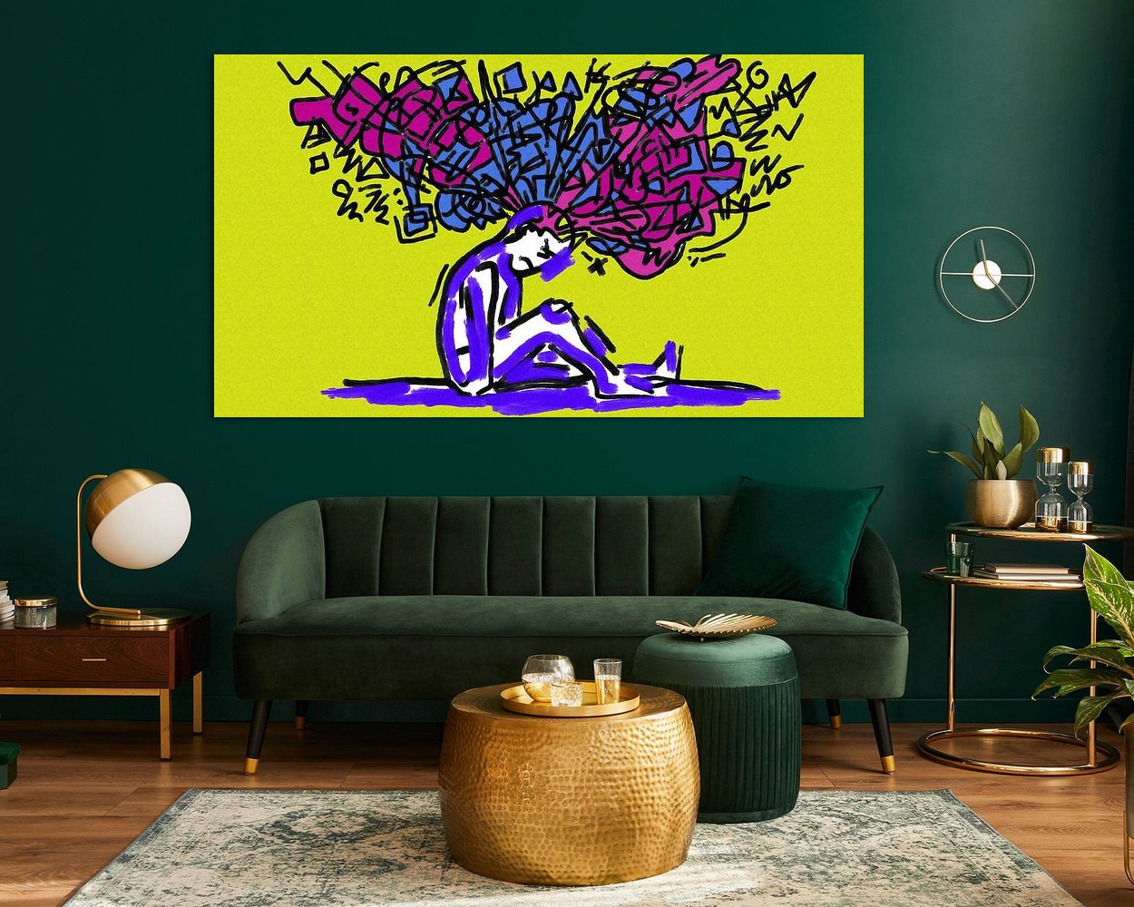 Example of the artwork in a room