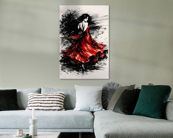 Example of the artwork in a room