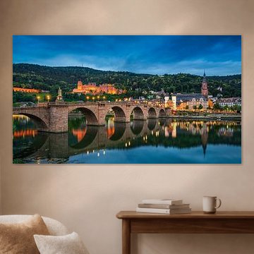 Le vieux pont et le château de Heidelberg, en Allemagne